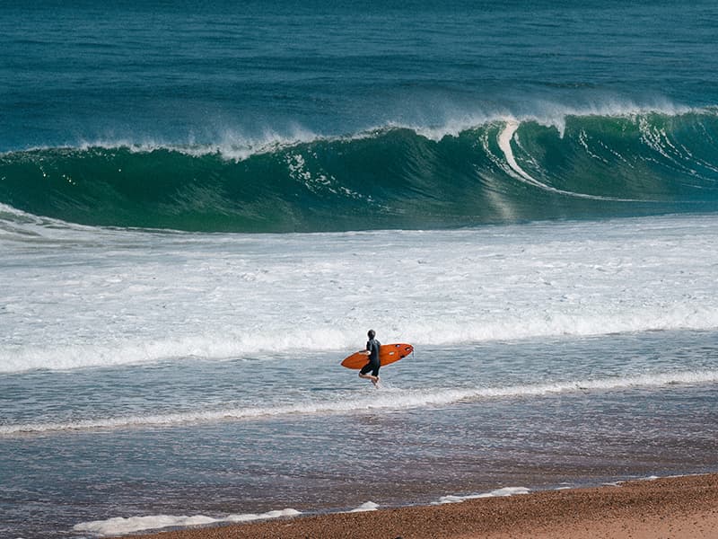 Landes surf photographer during a session